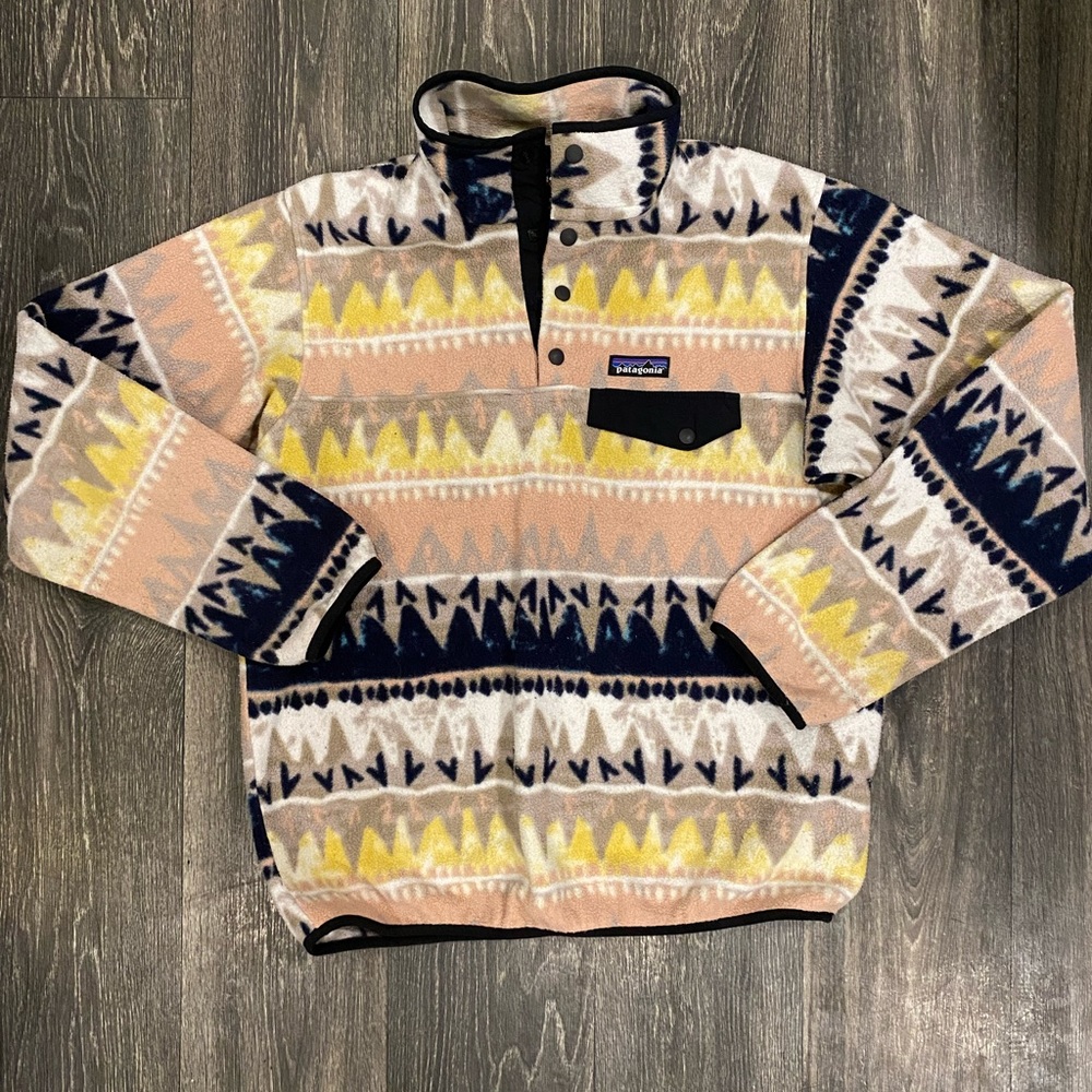 Patagonia Medium Synchilla fleece pullover rare design